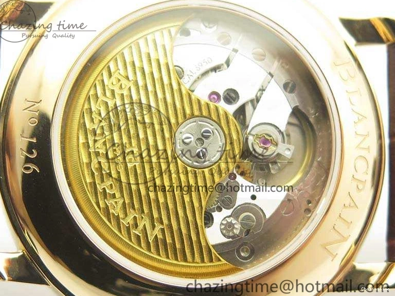 0519 Villeret 6669 RG HG 1:1 Best Edition White Dial On Leather Strap V UrbanStyle 8096